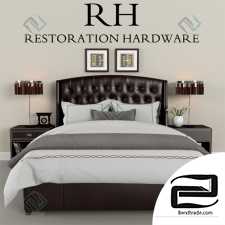 Bed Restoration Hardware Warner Bed Leather