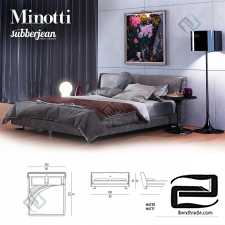 Bed Bed Minotti Spencer