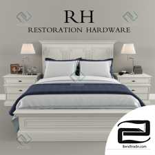 Bed Bed Restoration Hardware Montpellier Panel