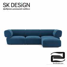 Triple sofa with Ottoman Fly ST