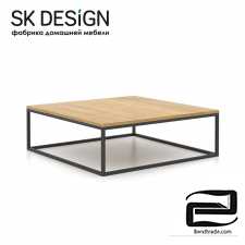 Loft coffee table 3D Model id 2828