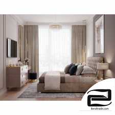 Light bedroom 3D Model id 2861