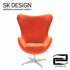 Egg Chair 3D Model id 2908
