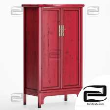 Chinese traditional red cabinet