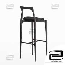 Bar chair Bar Chair Grey Fabric from Studio Collector