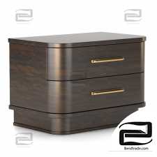 Bedside table Streamline collection by Caracole