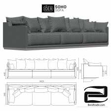 The IDEA of a Modular Sofa SOHO (art. 801-805-802)