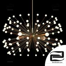 Lighting Loft concept White Beaded Urchin Chandelier Sputnik