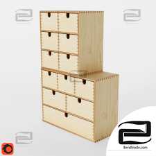 A chest of drawers MOPPE Mini storage chest