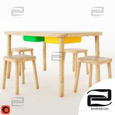 FLISAT Childrens Table and Chair