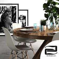 Dining Set Loft Furniture and Decor Set