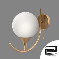  Sconce with round ceiling Eurosvet 70101/1 gold Moon