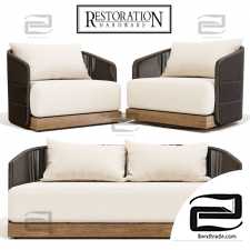 Sofa RH Havana Swivel and Lounge Chair