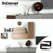 Curbstone TV cabinet wall BoConcept Lugano