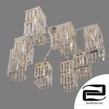 Ceiling chandelier with crystal Eurosvet 10100/8 gold Barra