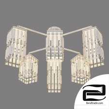 Ceiling crystal chandelier Eurosvet 10100/6 chrome Barra