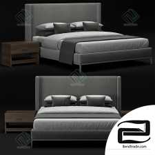 Bed RH Italia Shelter Nontufted Platform