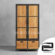 Wardrobe trading post with wooden doors Moonzana