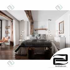 Bedroom Suite 3D Model id 4018
