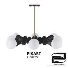 Stella dome chandelier V 6 black art. 6007 by Pikartlights