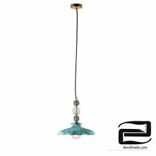 Brass suspension with glass balls ART. 5423 from Pikartlights