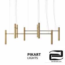 Tube chandelier art. 5299 by Pikartlights