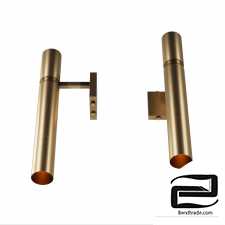 Brass wall lamp Tube, art. 3423 from Pikartlights