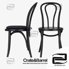 Chair Crate & Barrel Vienna Black