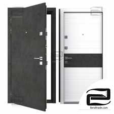 Entrance metal door Carbon