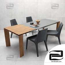 Table and chair Bonaldo, Tip Toe, Twice