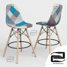 Bar Chair Bar Chair Eames Style DSW Patchwork