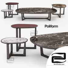 Coffee Tables Poliform Tridente