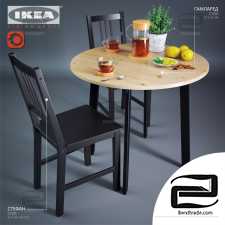 Table and chair IKEA 01