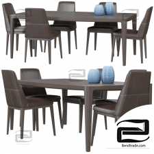 Table and chair Table and chair Natuzzi Vesta