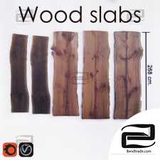 Tables Table Wood slabs 02