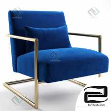 Armchair Chair Session Living Vegas Blue and Pink