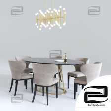 Table and chair Rooma Design, Meurice rectangle