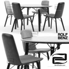 Table and chair Rolf Benz 616