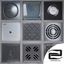 Decorative grilles for shower