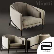 Fil noir Minotti Chair