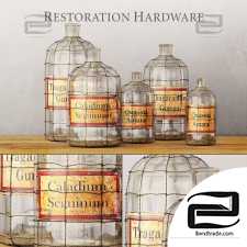 Collection of 5 bottles Restoration Hardware