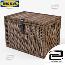 Wicker chest Wicker chest Ikea Byholma