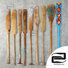 Fishing oars from Like Lodka