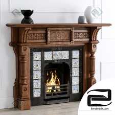 Fireplace Fireplace Antique 02