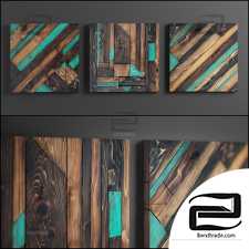 Decorative panel made of wood Decor wood panel 63