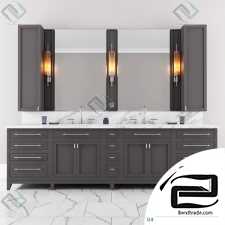 Carrara Marble Double, bathroom furniture