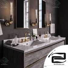 BEZIER DOUBLE FLOATING VANITY bathroom furniture