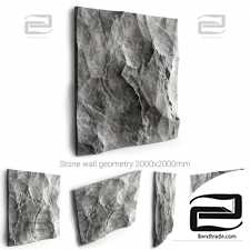 Decorative stone wall 200