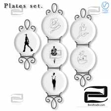 Set of decorative wall plates Set of decorative wall plates