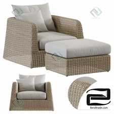 Armchair Janus et Lounge Chair Set